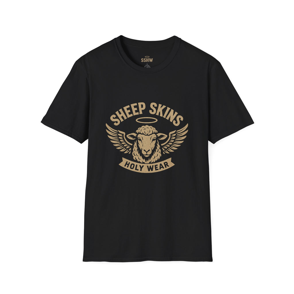 Genesis Line - Sheep Skins Holy Wear T-Shirt — Vintage Angelic Ram Graphic(unisex)