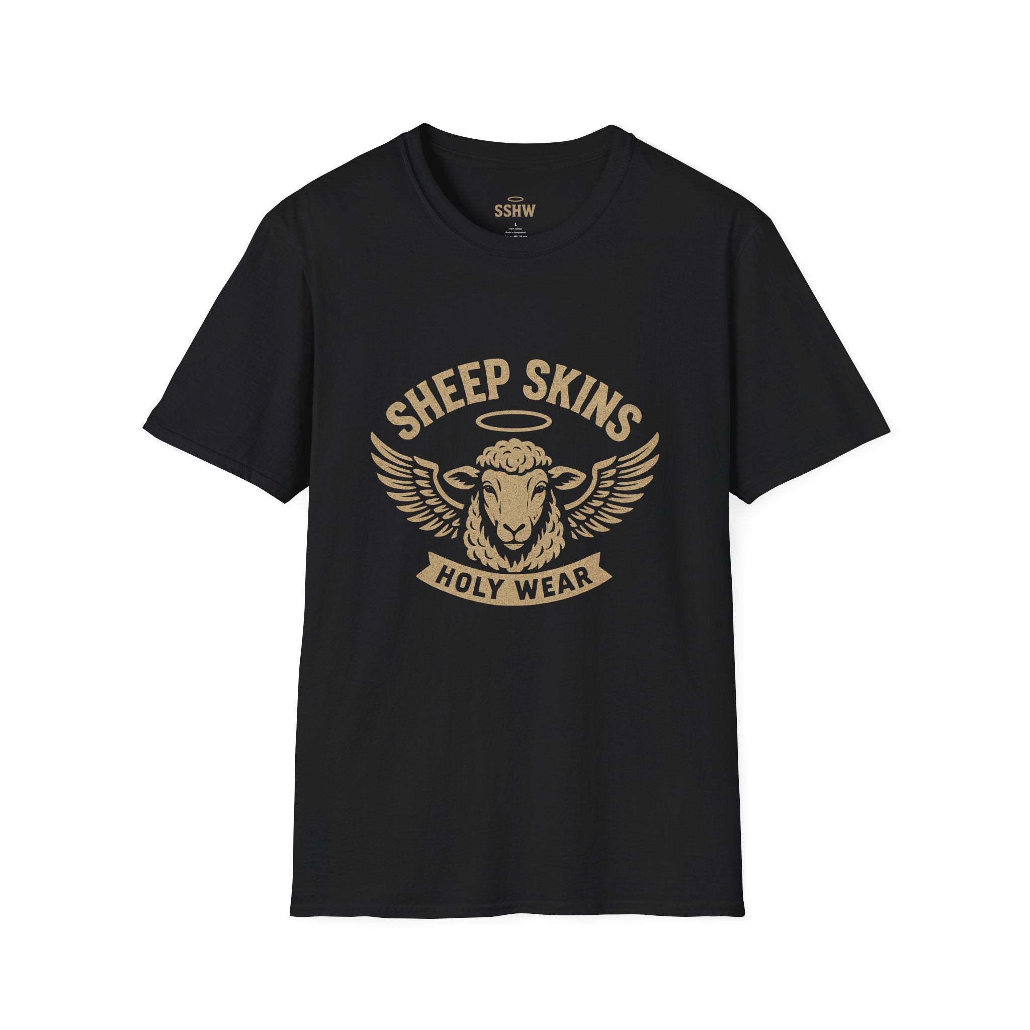 Genesis Line - Sheep Skins Holy Wear T-Shirt — Vintage Angelic Ram Graphic(unisex)